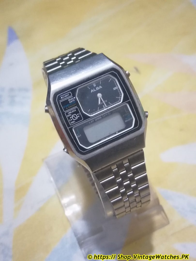 1980s Rare Classic Antique Alba Ana-Digi Y651 LCD Watch - Image 2