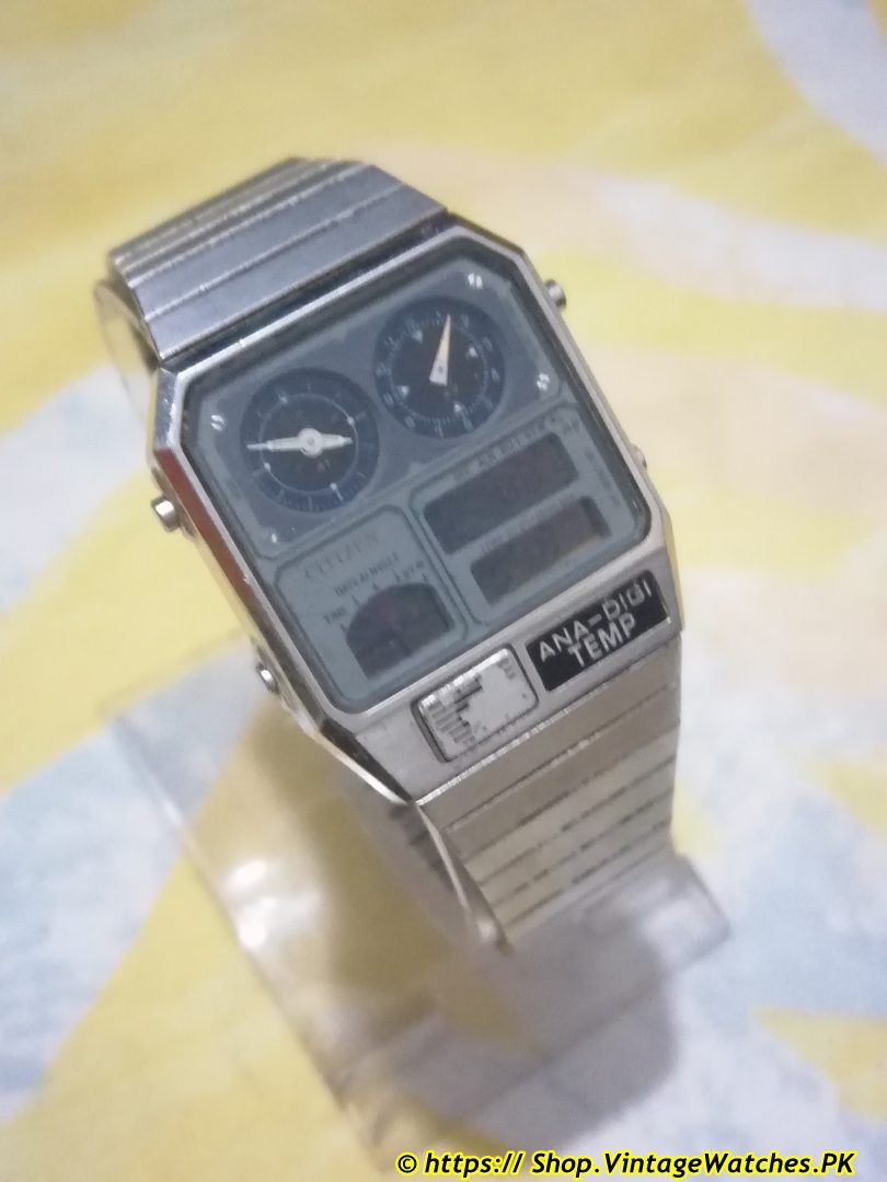 Citizen Quartz Ana-digi Temp 8982-085019 TA LCD Watch
