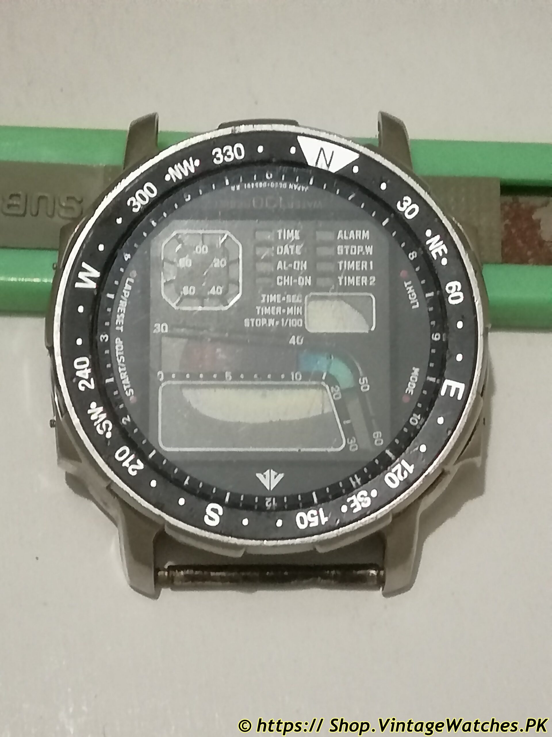 Vintage Citizen Windsurfer 42-8019 Digital Watch