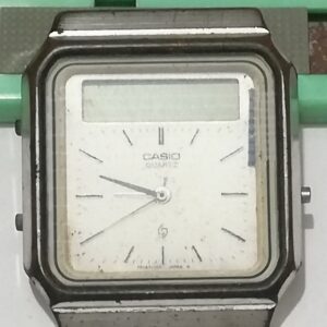 Casio Janus Touch Screen AT-550 Calculator Ana-Digi LCD watch