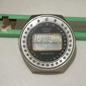 1970s Citizen 49-9315 Round Calculator Watch