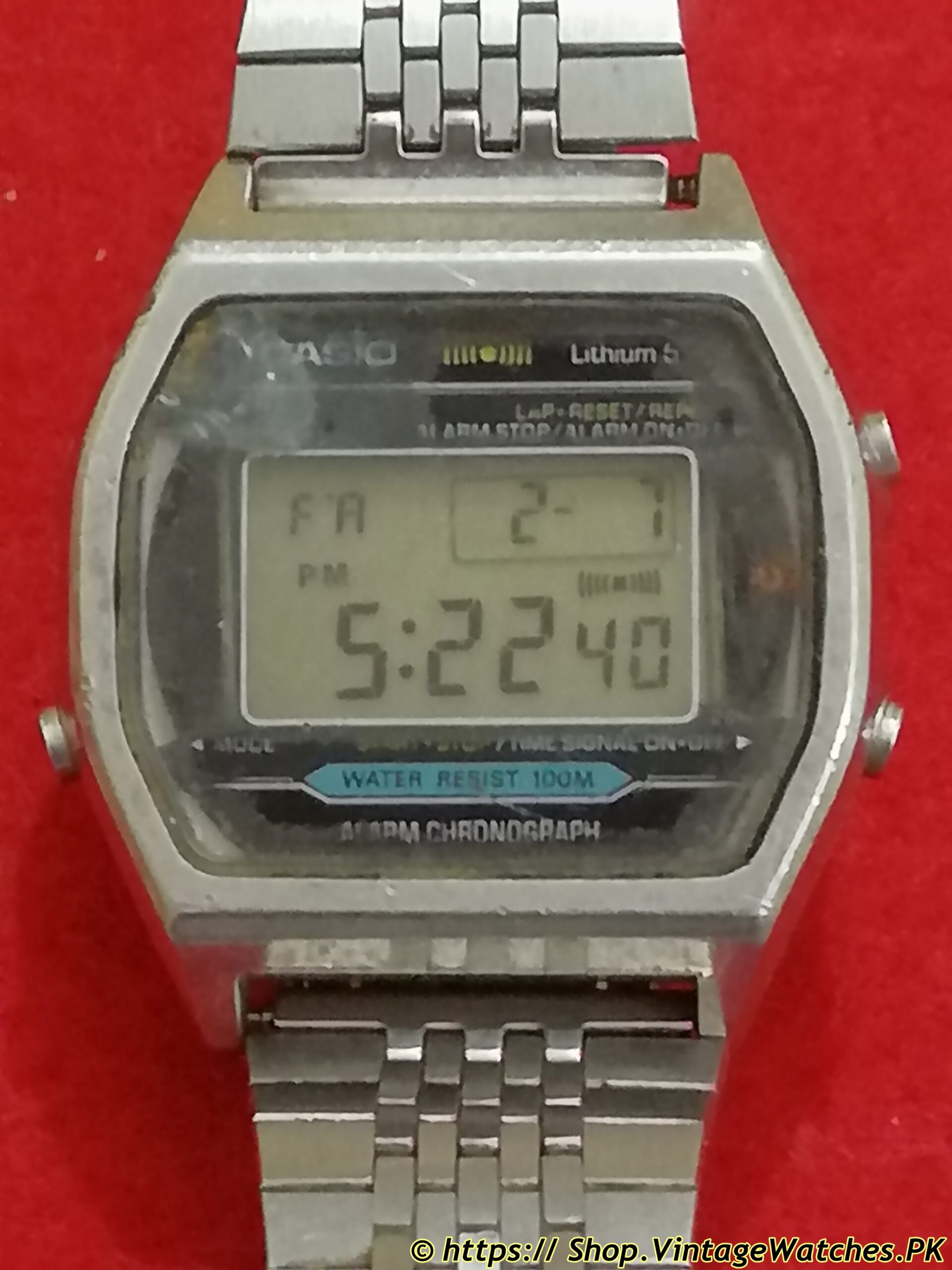 1980s Vintage CASIO H101 Marlin module 106 digital LCD watch