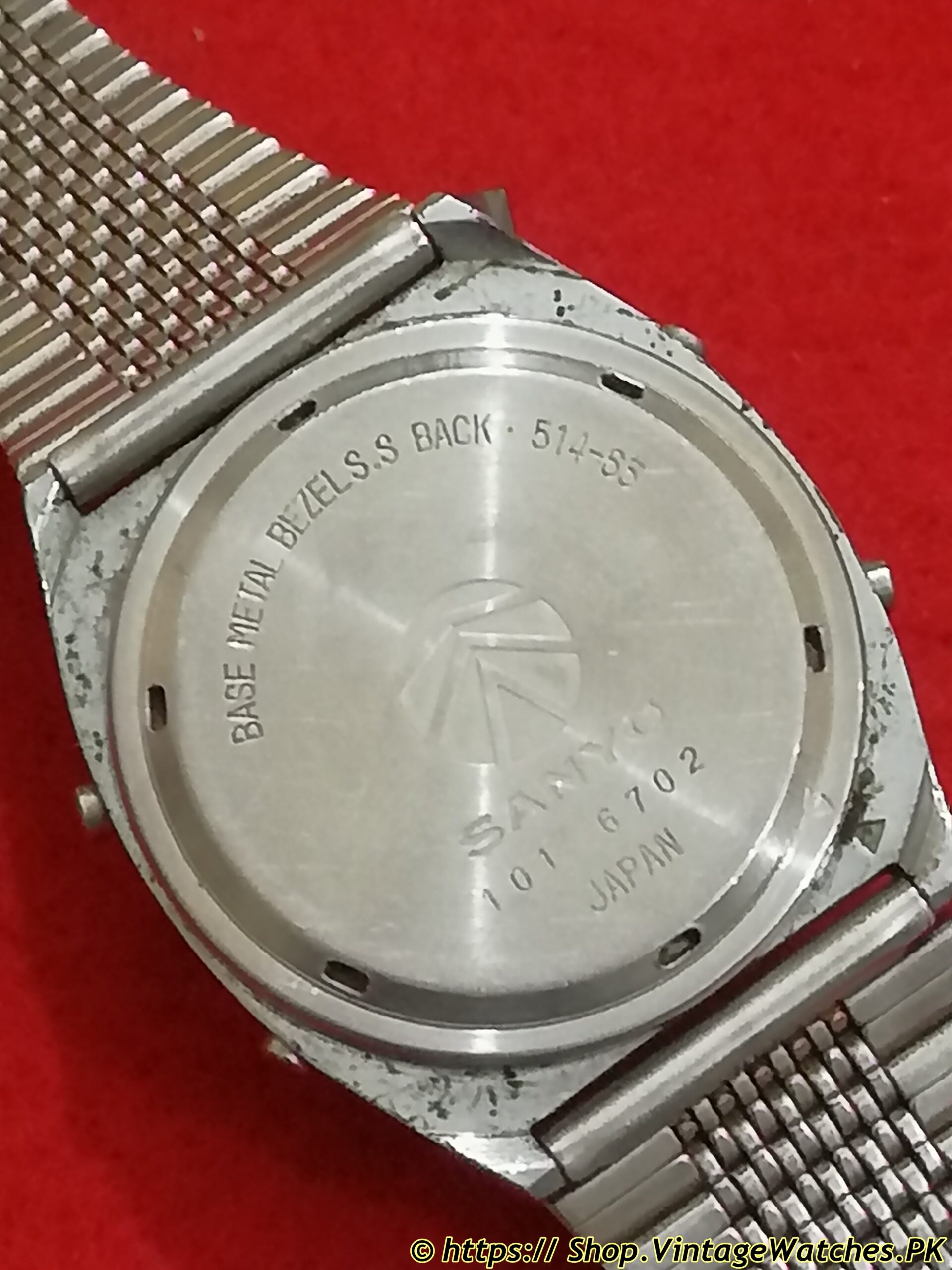 1980s Rare Retro Sanyo 514-65 Solar Quartz Digital LCD Watch - Image 3