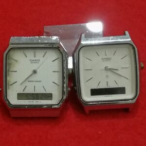 Casio AQ-419 & AQ-312 Dual Time Ana-Digi