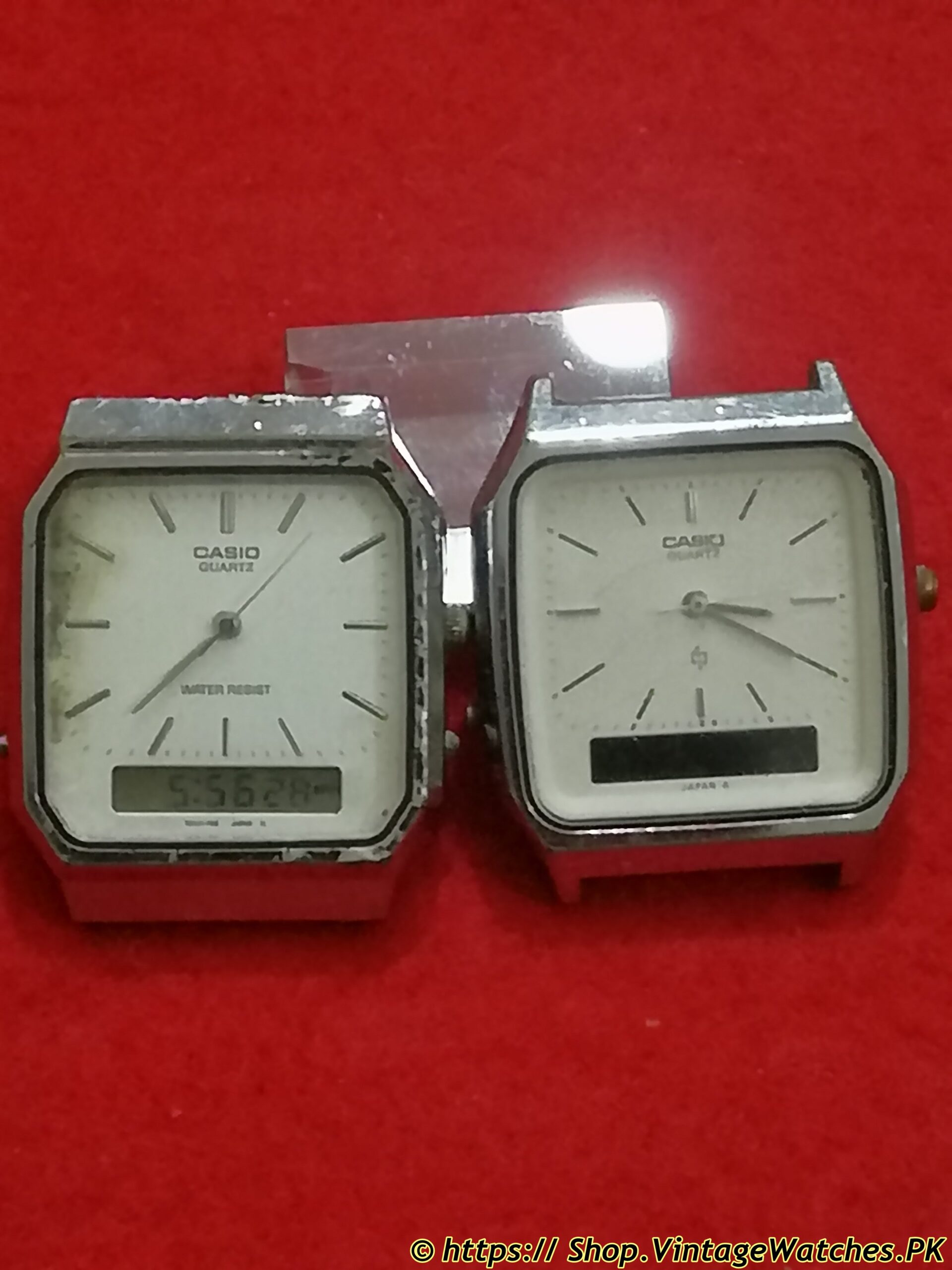Casio AQ-419 & AQ-312 Dual Time Ana-Digi