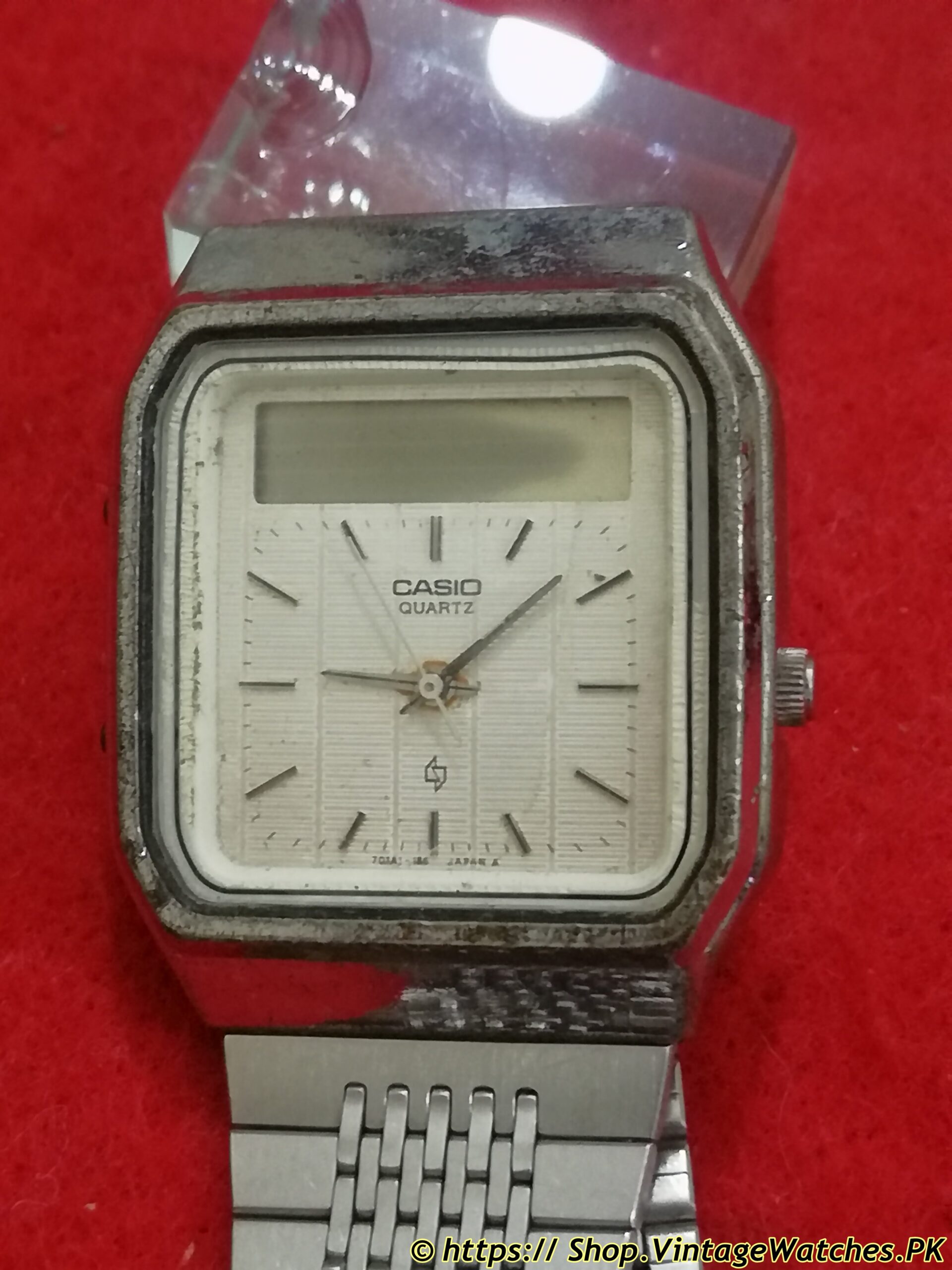 1980's Vintage Rare Classic Casio AT-552 Janus Ana-Digi Smart Calculator Watch - Image 3