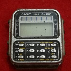 1980's Vintage Rare Classic Casio CL-301 Solar Calculator Digital LCD Watch