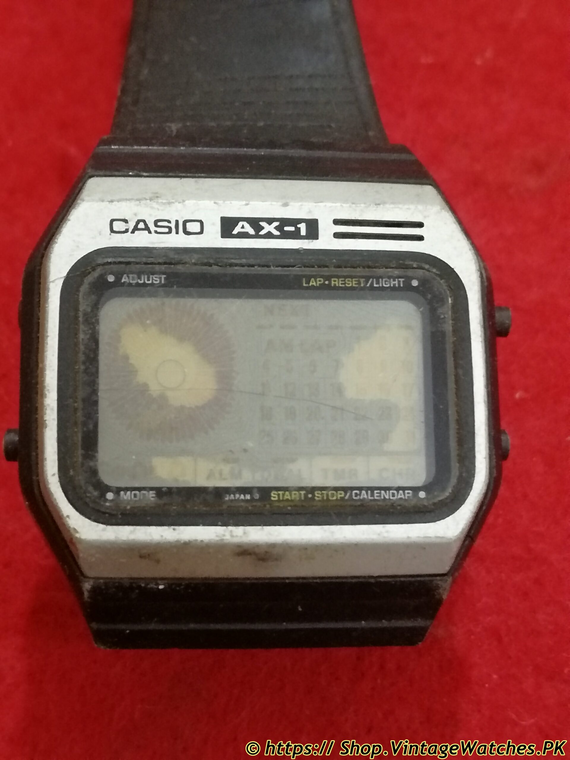 Vintage Retro Casio AX-1 Alarm Chronograph Ana-Digi Calendar Digital LCD Watch - Image 2