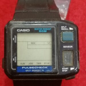 Casio JP-100W Pulse Check Digital LCD Watch